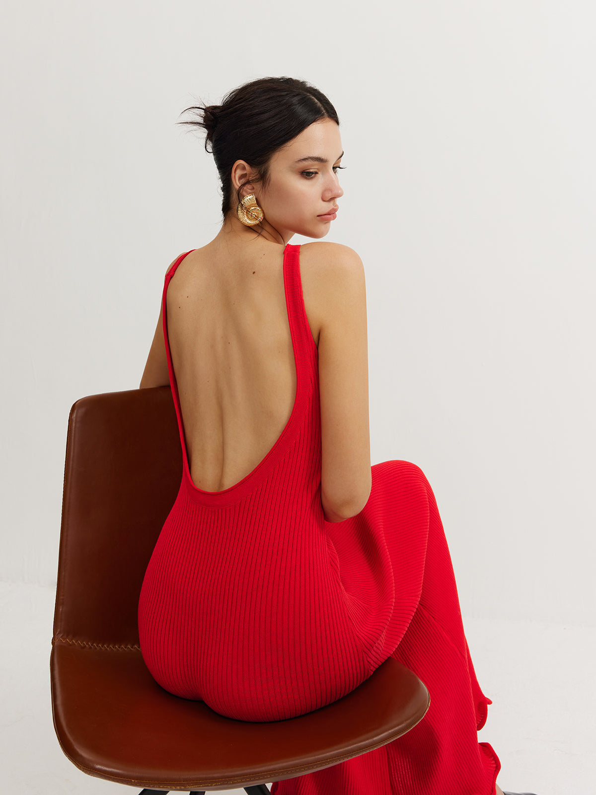 Wave Trim Knit Cami Dress Wave Trim Knit Cami Dress